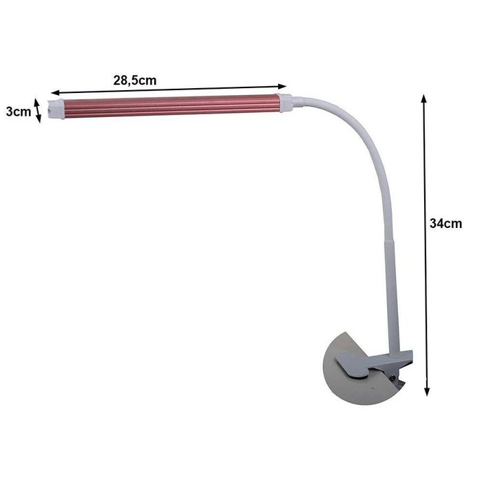 Ново! Настолна лед лампа, пура без сянка с козметичен клипс!