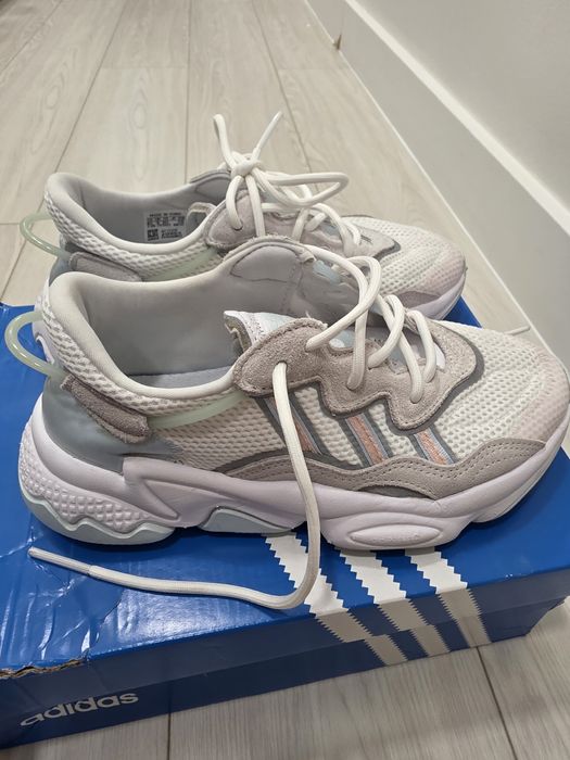 Adidasi originali osweego alb cu turcoaz