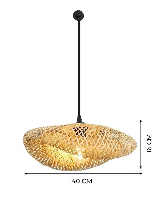 Люстра из ротанга