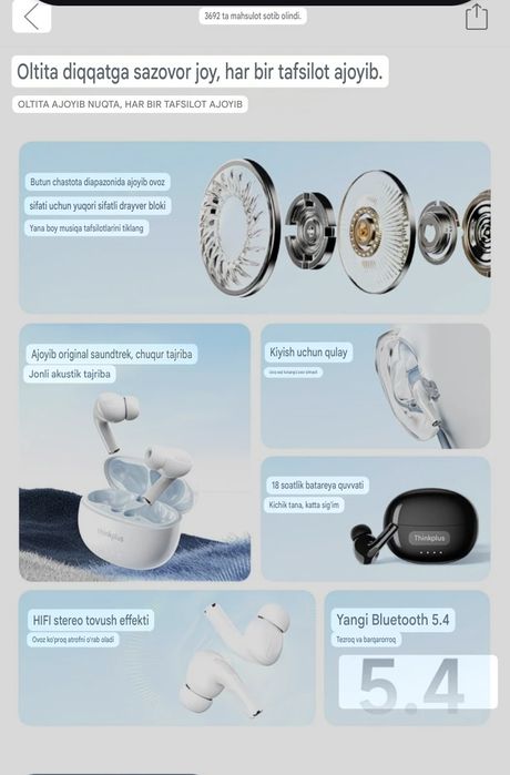 Airpods Lenovo orginal