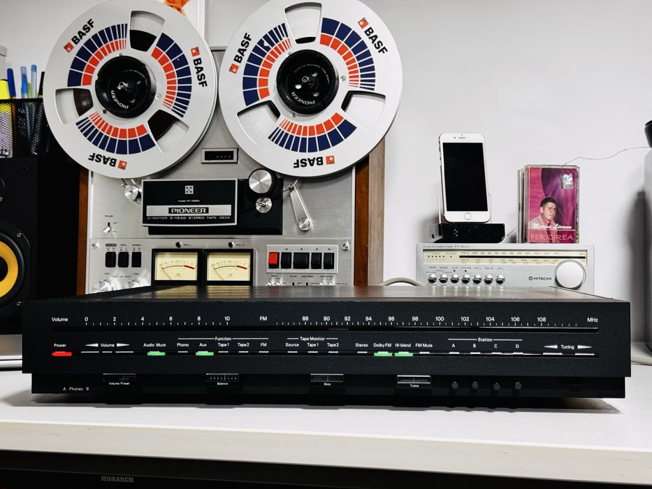 Amplificator/Receiver Nakamichi 730,anii 1978,105W/canal,17.2 kg,Japan