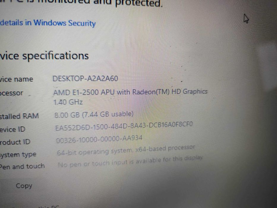 Laptop Packard Bell Easy Note TE69KB, Amd, 8Gb Ram, ssd120 Gb.Garantie