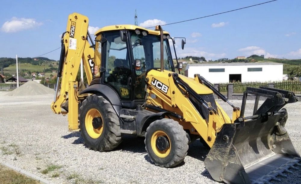 Экскаватор погрузчик ЖСБ Услуги Аренда Рачок JCB