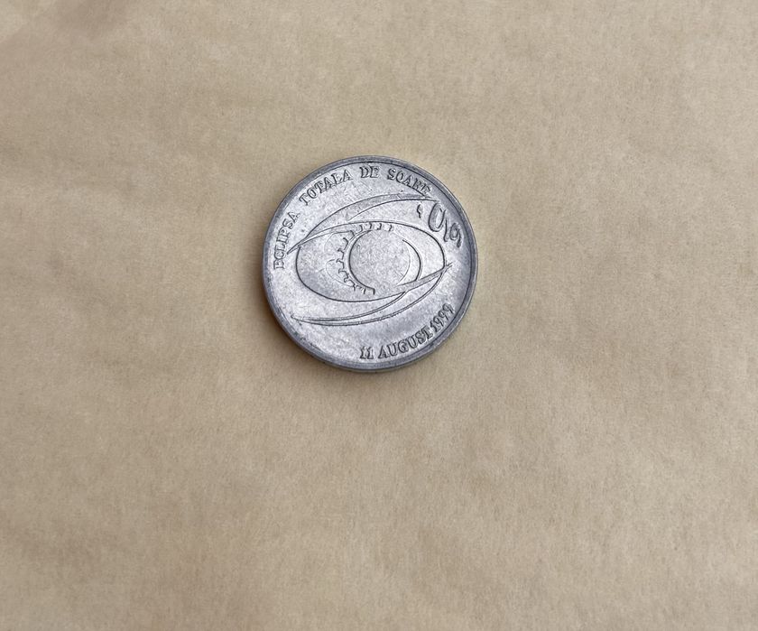 Moneda 500 Lei 1999, eclipsa de soare