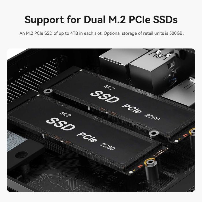 Mini PC Мини Пк Beelink SER5 MAX AMD Ryzen7 7735U 24GB LDDR5 1TB SSD