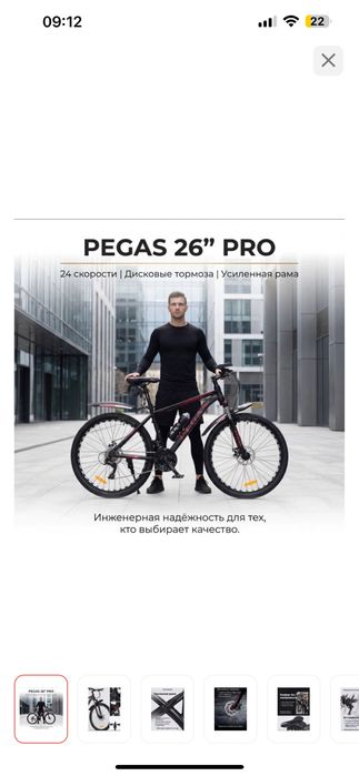 Горный велосипед Pegas pro