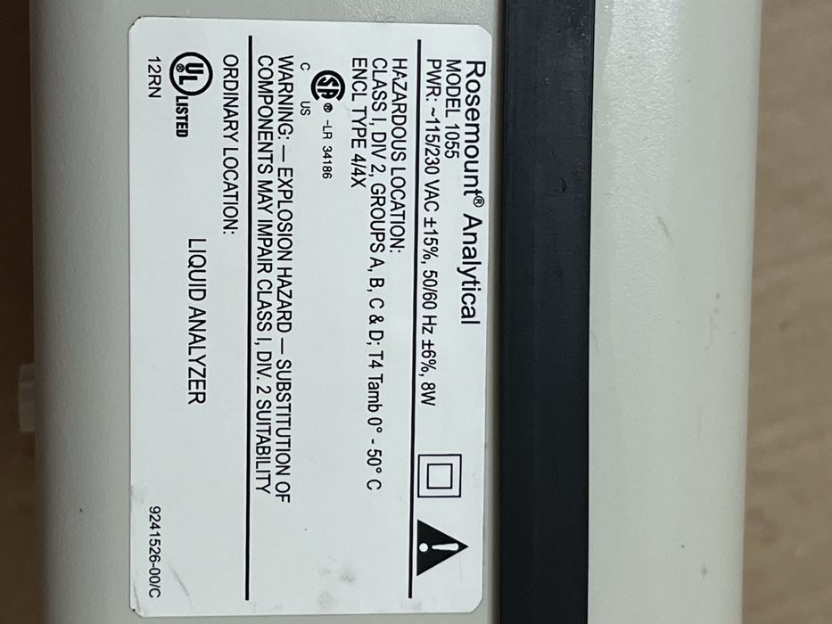 Rosemount Analytical Solu Comp II Model 1055 – Analizor Industrial Lichide