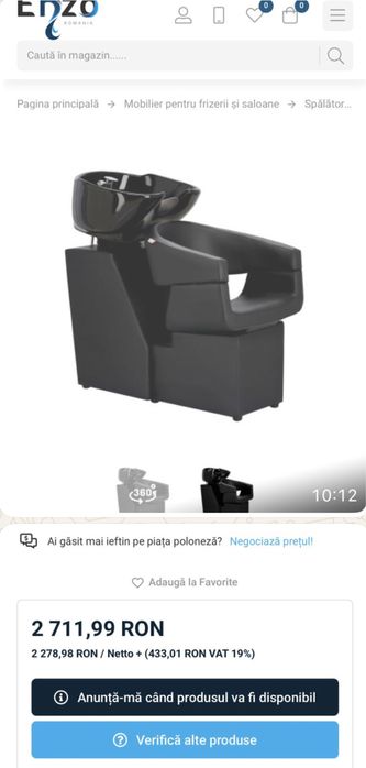 3 Scaune coafor cu o scafa