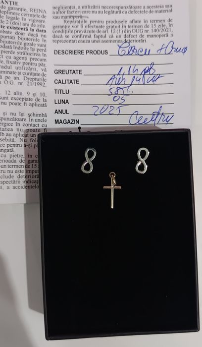 Cercei și cruciuliță