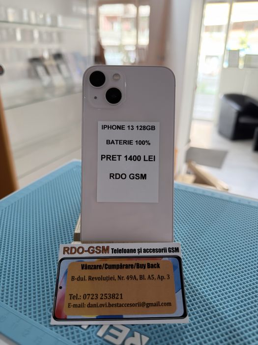 Iphone 13 128Gb Roze/Silver Neverlock/Garantie
