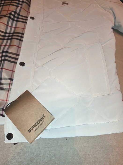 Geacă Burberry crem bărbați