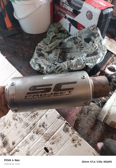 Банка глушитель, sc project на мотоцикл