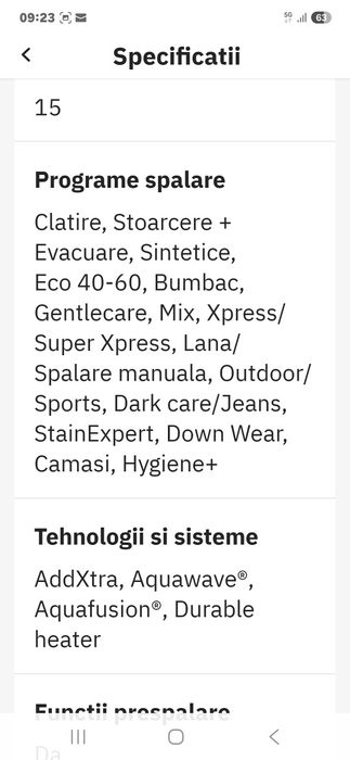 Masina de spalat Beko