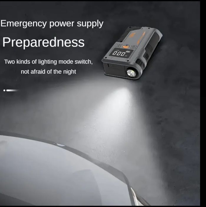 Многофункциональный компрессор powerbank запуск авто фонарь портативны