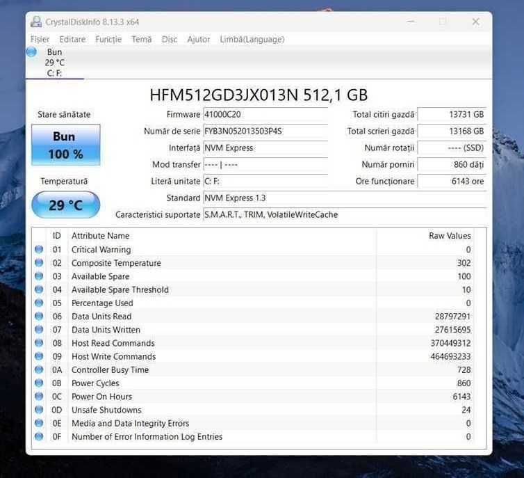 SSD-uri M.2 512GB SK Hynix / Micron 2210 PCIe 3.0 X4 80mm NVME impecabile!