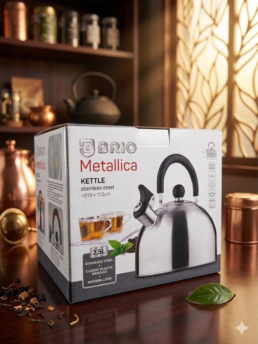 чайник BRIO METALLICA