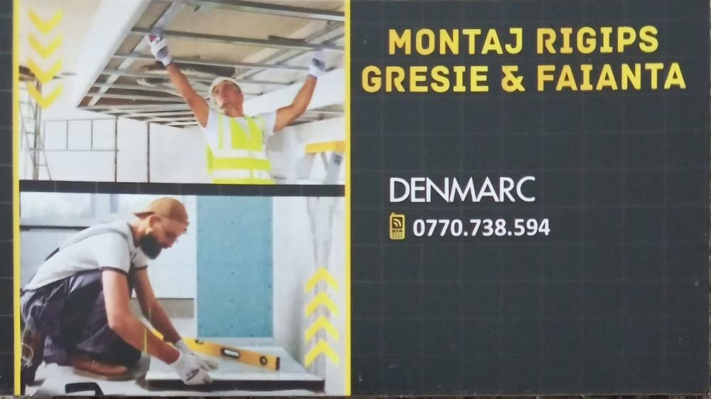 Amenajări interioare (rigips, gresie ,faianta etc.)