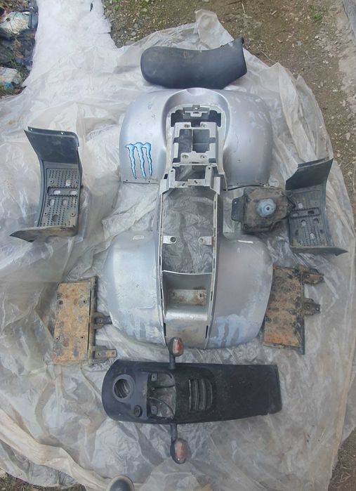 SET-Toate Elementele-Carena-Șa-Plastice-Ax Ghidon-Original ATV E-TON