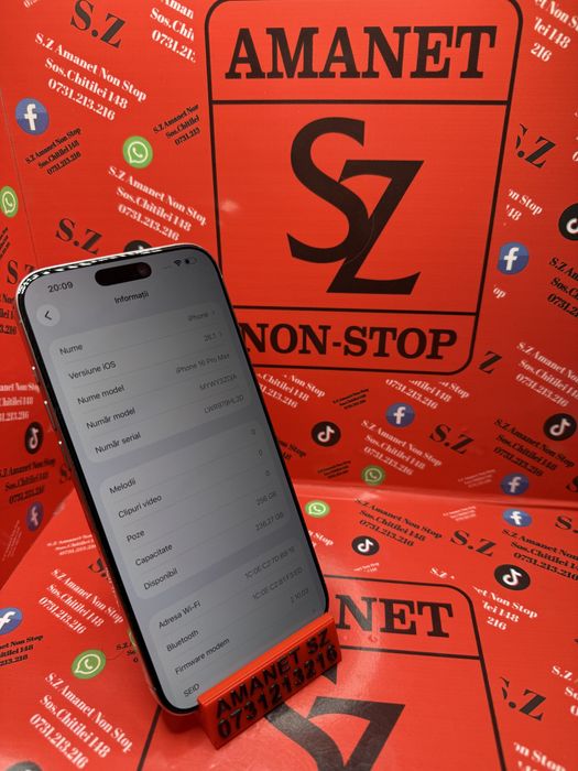 Iphone 16 Pro Max 92% Baterie Amanet SZ Non Stop