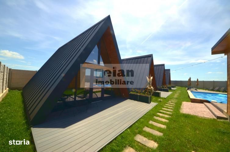 Gruiu, Complex Turistic De Vânzare, 4 Cabane A-frame, Piscină, Spatiu