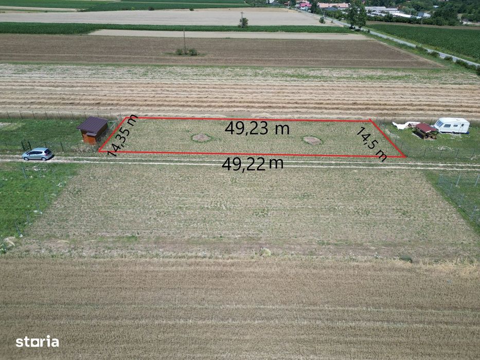 Teren intravilan 710 M²  împrejmuit com. Reci Covasna