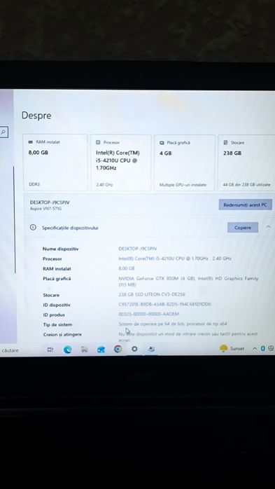 Laptop Acer V 15 Nitro