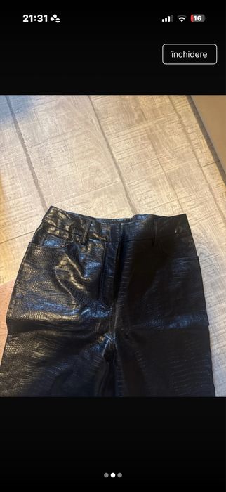 Pantaloni de imitatie de piele