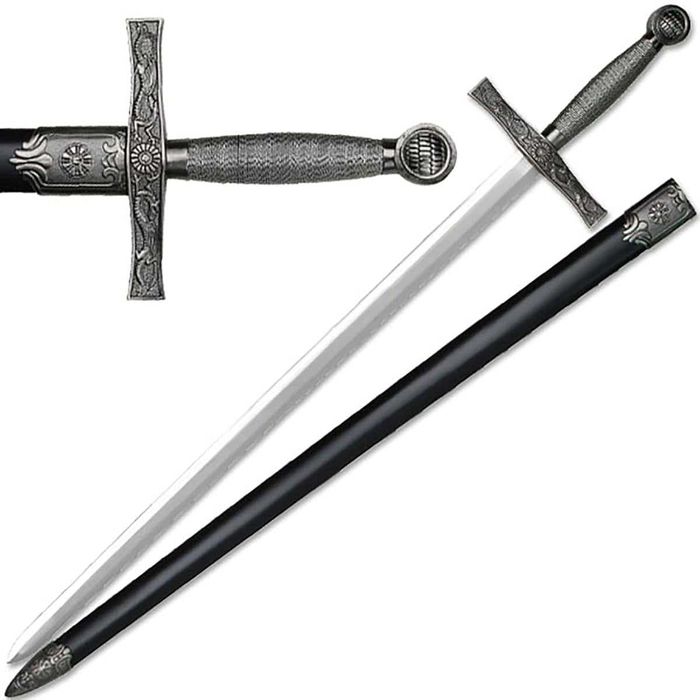 Метален меч с ножница и средновековни мотиви Medieval Hand and a Half Sword