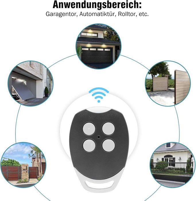 RUIZHI Дистанционно управление за гаражна врата, комплект от 3 броя