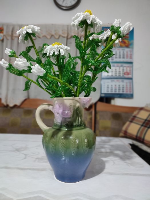 Цветы из бисера hand made