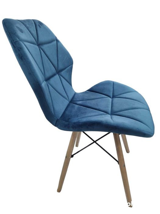 Трапезен стол Мелина кадифе -старо злато