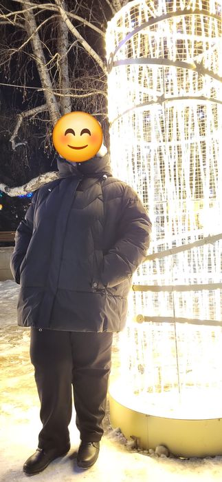 Пуховик большого размера