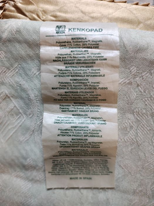 Vand saltea topper Nikken Kenkopad, 90x200cm