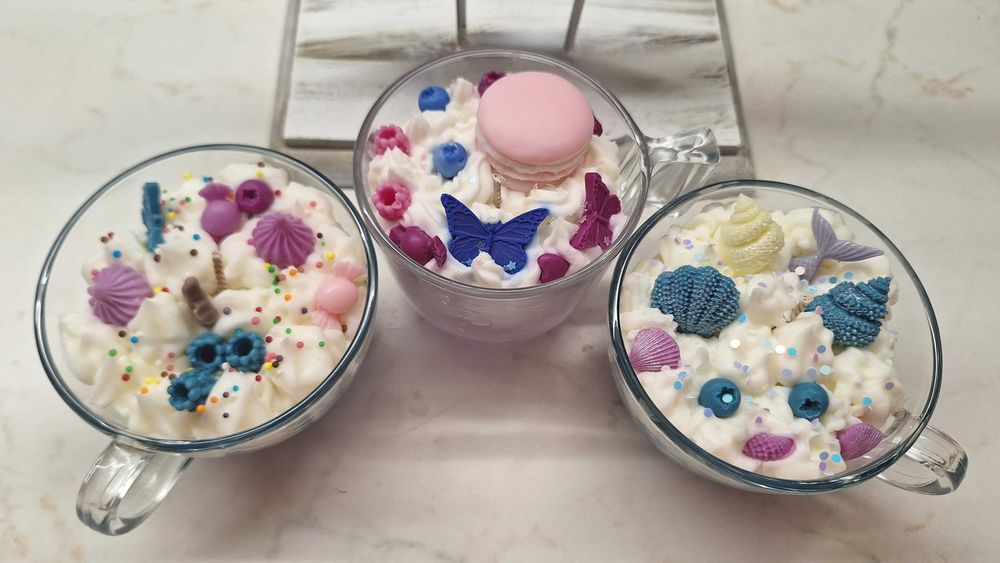 Соеви свещи. Ръчно направени.