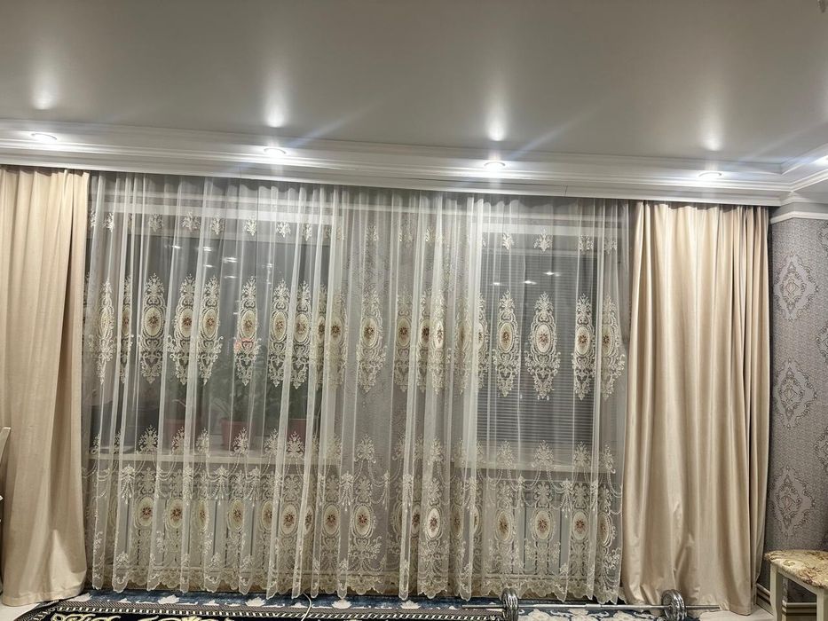 Красивый штор и тюль