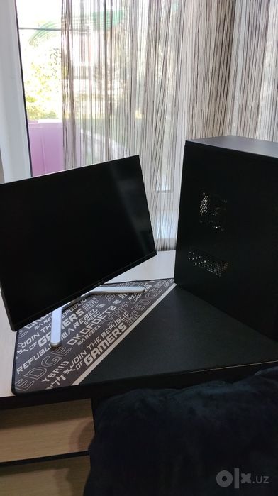 Игровой компьютер + монитор и наушники  коврик в комплекте