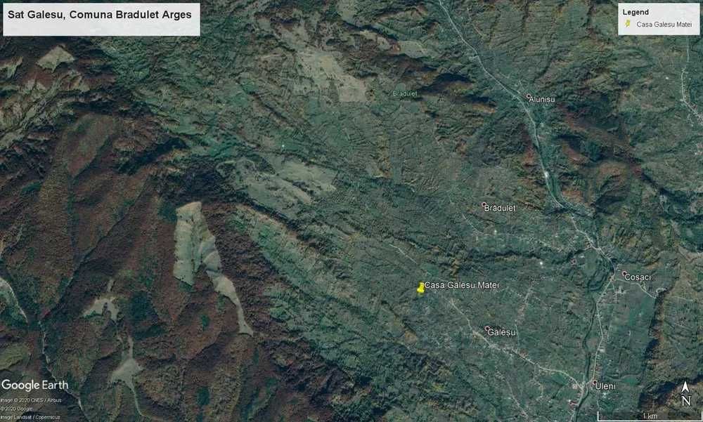 Proprietate 8.915 mp intravilan – Sat Galeș, Argeș