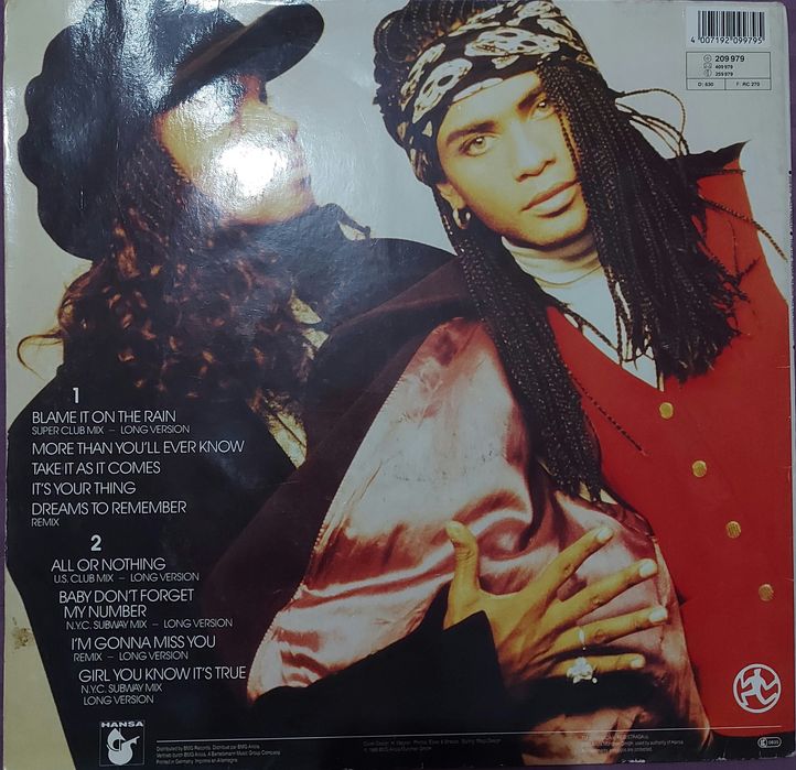 Milli Vanilli -- vinil