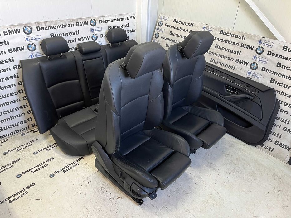 Interior scaune Recaro M piele neagra BMW f10 nfl cu incalzire UK