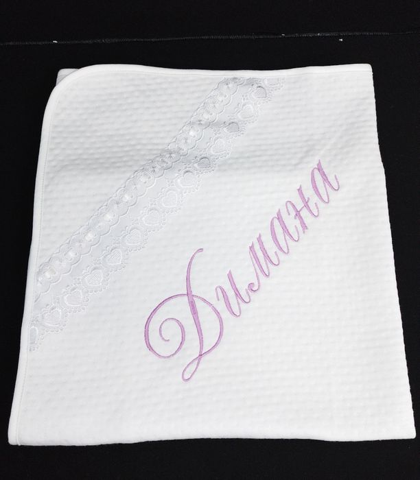 Памучна пелена за изписване с бродерия