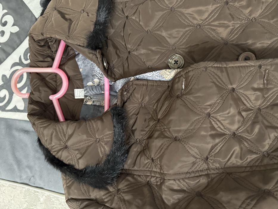 демисезонная длинная куртка