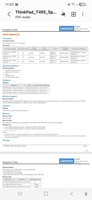 Laptop ThinkPad T495