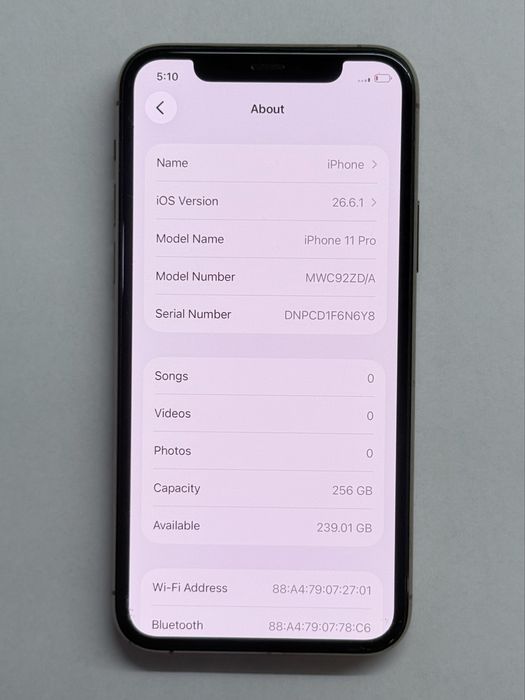 iPhone 11 Pro Gold 256GB 93% battery