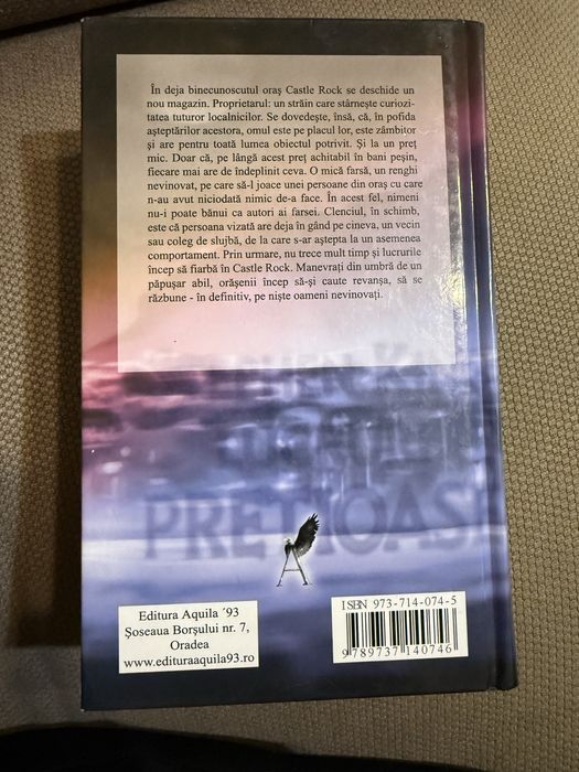 Vand carte Lucruri Pretioase de Stephen King