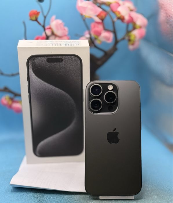 ГАРАНЦИОНЕН!!! Apple iPhone 15 Pro, 256GB, 5G, Black Titanium