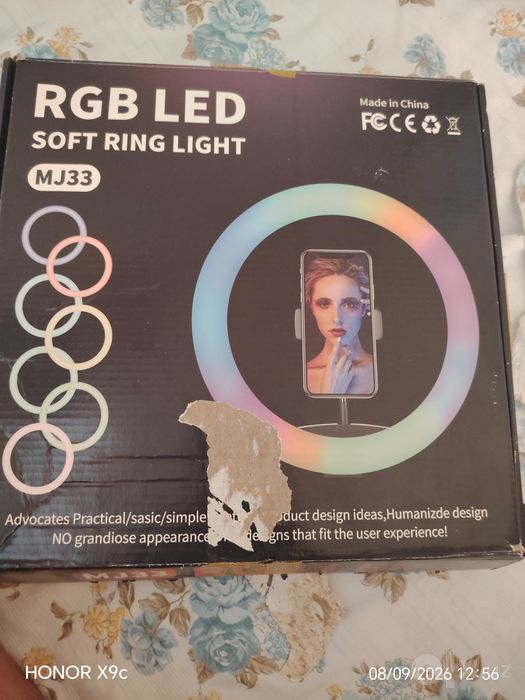 MJ33 RGB LED Soft Ring light