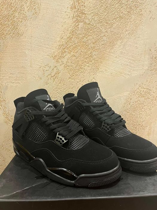 Мъжки кецове Nike Air Jordan 4 Retro "Black Cat" – Размер 45