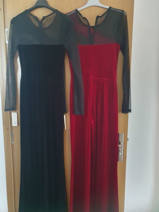 Salopeta femei de catifea si satin