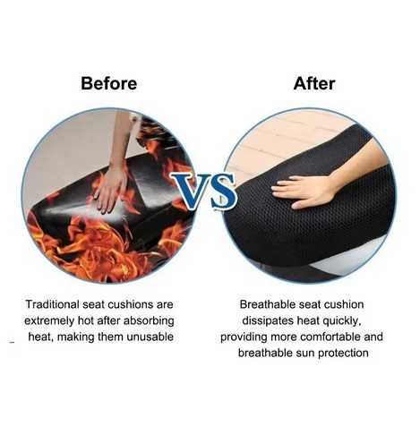 Калъф за седалка на мотор мотоциклет скутер протектор дишащ 3D