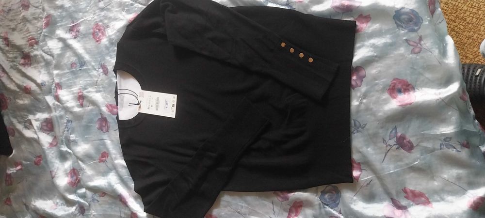 Черна блуза ЗАРА